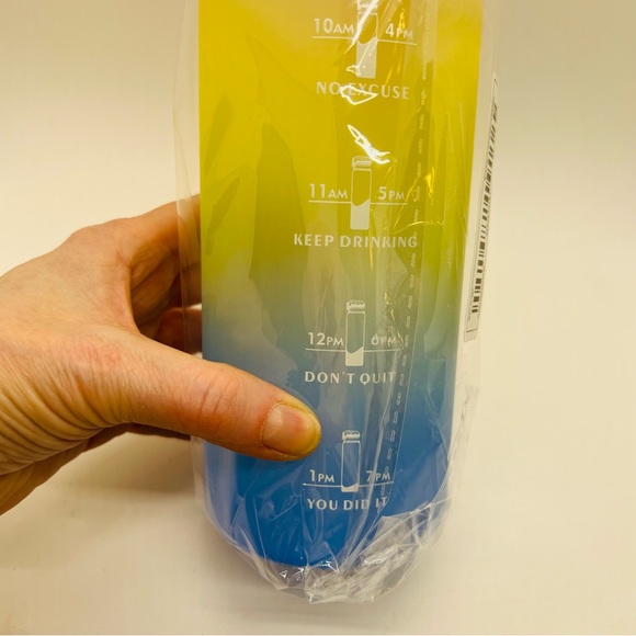 NWT Water Bottle Rainbow Colored and Morivates - Picture 5 of 10